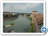 Verona fiume Adige da Castelvecchio
